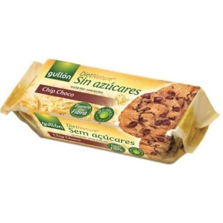 Gullón Chip Choco - cukormentes keksz, csokidarabokkal 125g