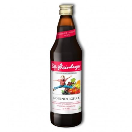 Dr. Steinberger Bio Kinderglück – vasban gazdag vegyes gyümölcslé (nemcsak) gyermekeknek – 750 ml