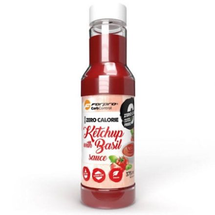 Forpro Near Zero Calorie, Ketchup bazsalikommal, 375 ml