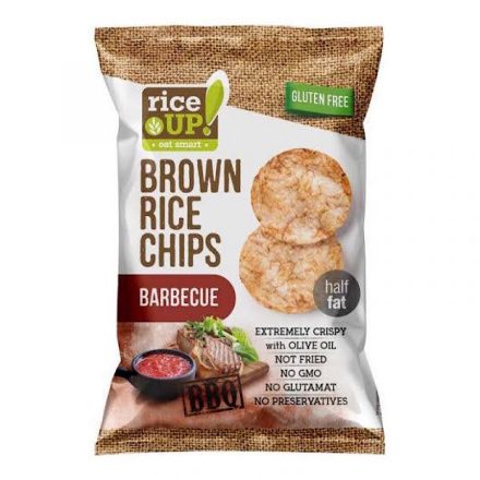 Rice up, BBQ/barbecue ízű rizs chips, 60g