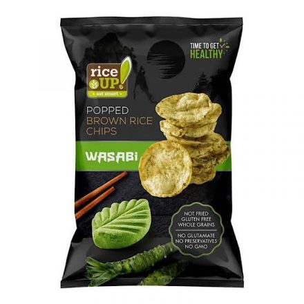 Rice up, wasabi ízű rizs chips, 60g