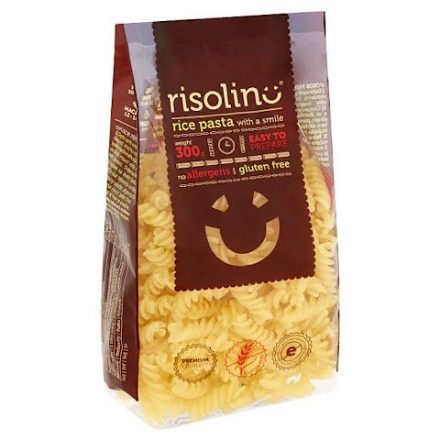 Risolino, rizstészta, Fussili, gluténmentes, 300g