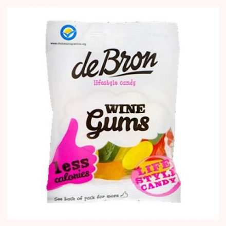 DeBron Wine Gums, zselémentes, gluténmentes, cukormentes, gumicukor, 100g