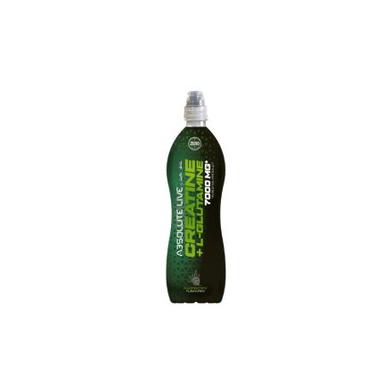 Absolute Live, Kreatin-monohidrát + L-Glutamin, málna ízű ital, 900 ml