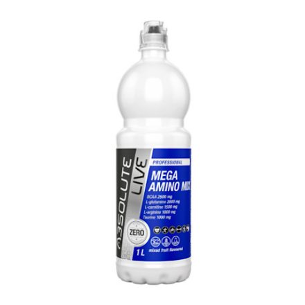 Absolute Live, Mega Amino mix, vegyesgyümölcs ízű ital, 900 ml