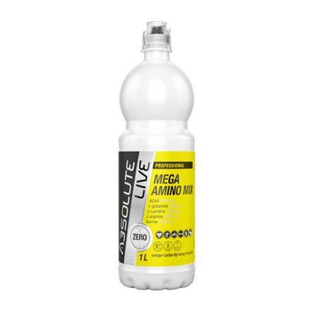 Absolute Live, Mega Amino mix, narancs - kaktuszfüge - méz ízű ital, 900 ml