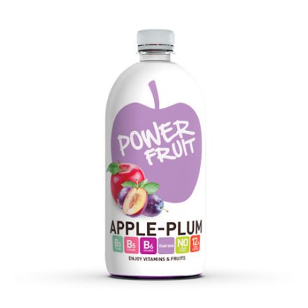 Power Fruit Alma-Szilva ízű ital, B-vitaminokkal és guaranával, 750ml