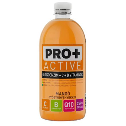 Pro+ Active, Mangó ízű ital, Q10, C- és B-vitaminnal, 750 ml