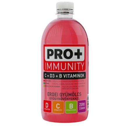 Pro+ Immunity, Erdei gyümölcs ízű ital, D-, C- és B-vitaminnal, 750 ml