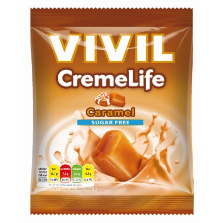 Vivil cukormentes krémes karamellás cukor 60 g