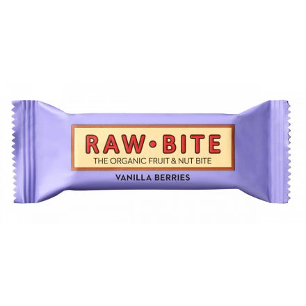 Rawbite organic bar vanília berries 50 g